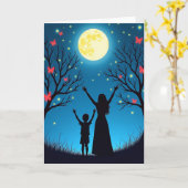 Magical Moonlit Night Scene Card カード (黄色い花)