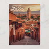 Magical Morocco Sunset View Koutoubia Marrakech  ポストカード (正面)