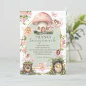 Magical Mushroom Fairy Birthday サンキューカード (スタンド正面)