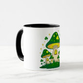 Magical Mushroom Village With Glowing マグカップ (正面左)