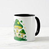 Magical Mushroom Village With Glowing マグカップ (正面右)