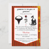 Magical & Mysterious Kids Birthday Party  招待状 (正面)