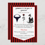 Magical & Mysterious Kids Birthday Party  招待状 (正面/裏面)