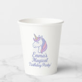 Magical Mystical Unicorn Birthday Cup 紙コップ (正面)