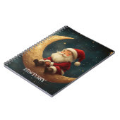 Magical Night with Crescent Moon and Santa Claus ノートブック (左側)