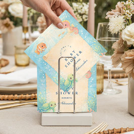 Magical Ocean Nursery Baby Shower スタンダードカクテルナプキン