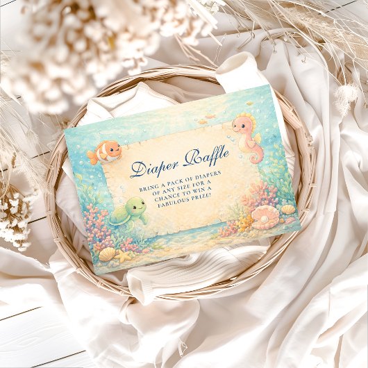 Magical Ocean Nursery Diapper Raffle エンクロージャーカード