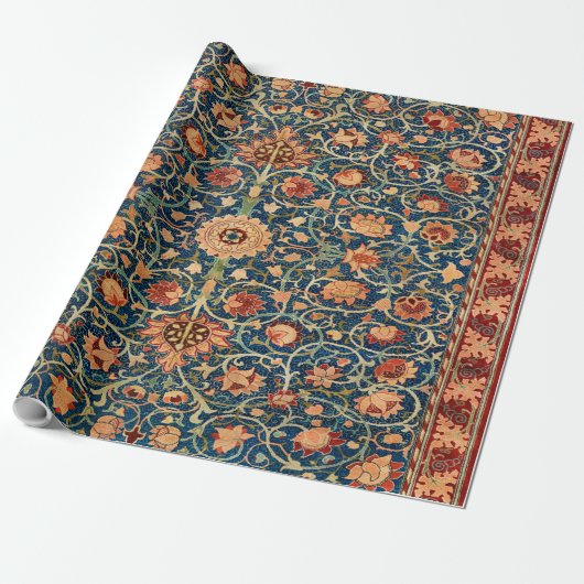 Magical Oriental Rug Pattern in Blue and Red ラッピングペーパー (アンロールド)