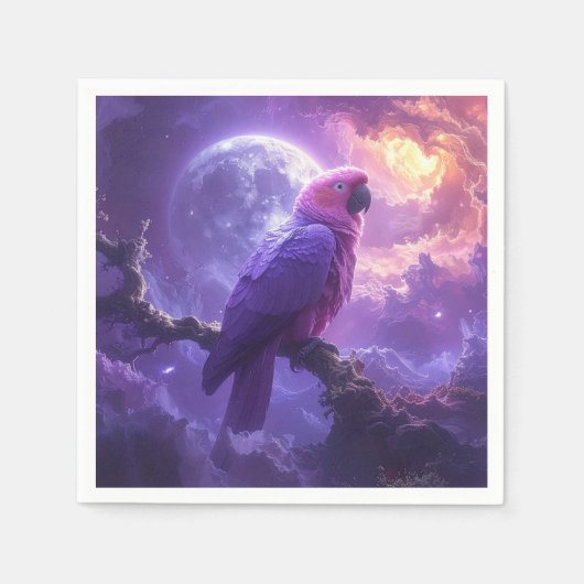 Magical Parrot スタンダードカクテルナプキン (正面)