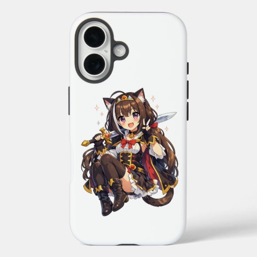 Magical Pastel Anime Girl – Cute Fantasy Design Case-Mate iPhoneケース (裏面)