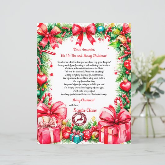 Magical Personalized Letter from Santa Claus (スタンド正面)