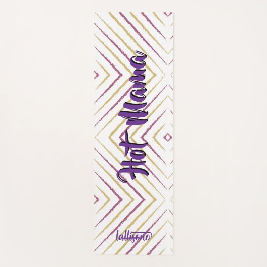 Magical pink background name Personalized  ヨガマット (正面)