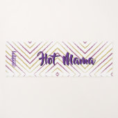 Magical pink background name Personalized  ヨガマット (正面(横))