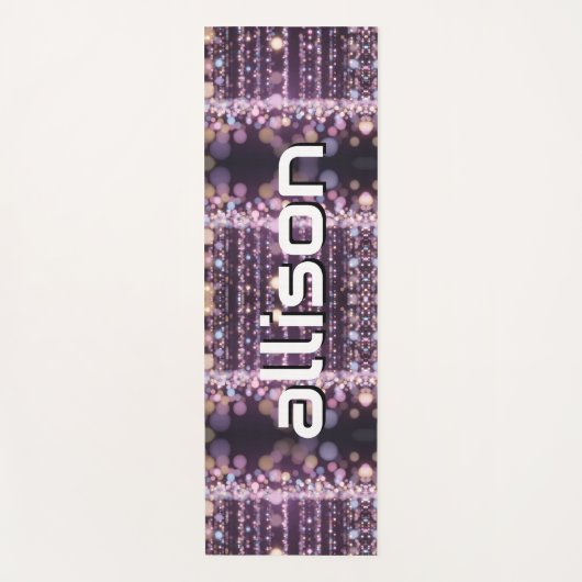 Magical pink background name Personalized  ヨガマット (正面)