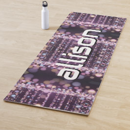 Magical pink background name Personalized  ヨガマット