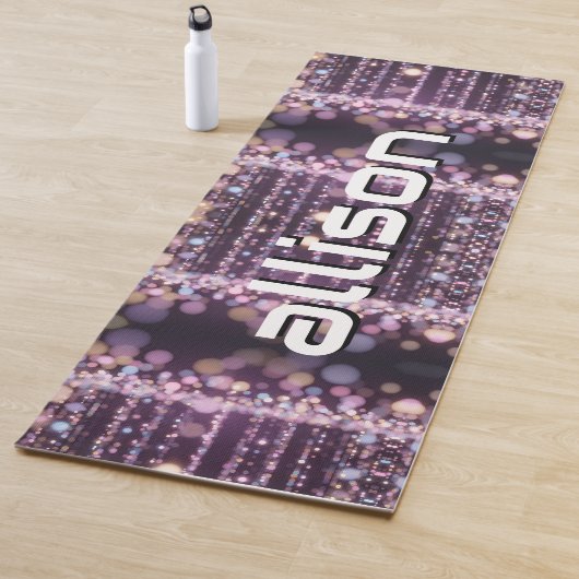 Magical pink background name Personalized  ヨガマット (インサイチュ)