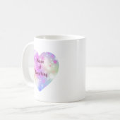 Magical Pink Heart Pattern Mug コーヒーマグカップ (正面左)