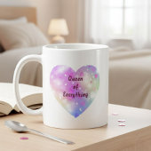 Magical Pink Heart Pattern Mug コーヒーマグカップ