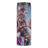 Magical Pink Purple Christmas Train Wonderland タンブラー (裏面)