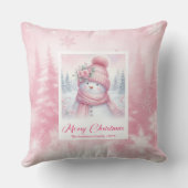 Magical Pinkmas Winter Forest Kids Room Pillow クッション (裏面)