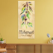 Magical Plants Motherwort 18.30インチx 41.73インチキャンバス キャンバスプリント (インサイチュ (リビング))