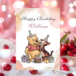 Magical Pooh & Friends Birthday カード