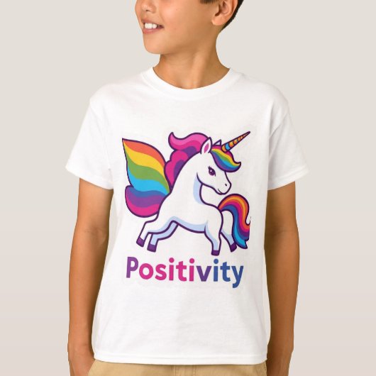 Magical Positivity Sticker T-Shirt Design Tシャツ (正面)