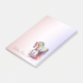 Magical Purple Blush Ombre Unicorn  ポストイット (アングル)