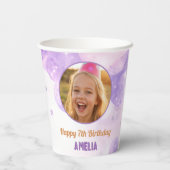 Magical Purple Photo Birthday Party  紙コップ (裏面)