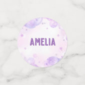 Magical Purple Photo Happy Birthday Party  コンフェッティ (スモール正面)