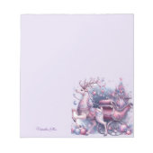 Magical Purple Reindeer ノートパッド (正面)