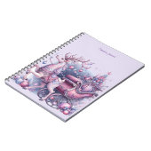 Magical Purple Reindeer ノートブック (左側)