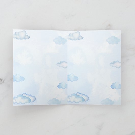 Magical Rainbow Birthday Invitation Greeting Card カード (内部)