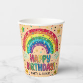 Magical Rainbow birthday party Paper 紙コップ (正面)