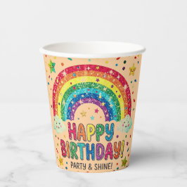 Magical Rainbow birthday party Paper 紙コップ
