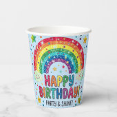Magical Rainbow birthday party Paper 紙コップ (裏面)