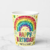 Magical Rainbow birthday party Paper 紙コップ (裏面)