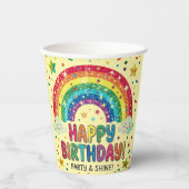 Magical Rainbow birthday party Paper 紙コップ (正面)