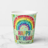 Magical Rainbow birthday party Paper 紙コップ (裏面)