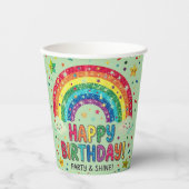 Magical Rainbow birthday party Paper 紙コップ (正面)