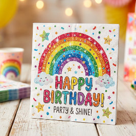 Magical Rainbow birthday party Paper Napkin スタンダードカクテルナプキン
