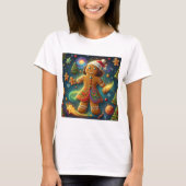 Magical Rainbow Gingerbread Cookie Christmas Tシャツ (正面)