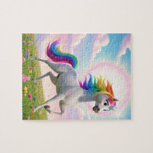 Magical Rainbow Unicorn ジグソーパズル (横)