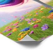 Magical Rainbow Unicorn ポスター (角)