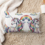 Magical Rainbow Unicorn ランバークッション (ブランケット)