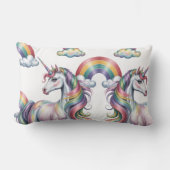Magical Rainbow Unicorn ランバークッション (正面)