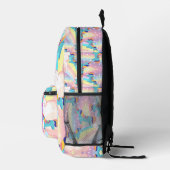 Magical Rainbow Unicorn Backpack – Cute Pastel Fan プリントバックパック (右)