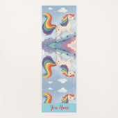 Magical Rainbow Unicorn name Personalized ヨガマット (正面)