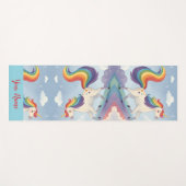 Magical Rainbow Unicorn name Personalized ヨガマット (正面(横))