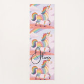 Magical Rainbow Unicorn name Personalized  ヨガマット (正面)